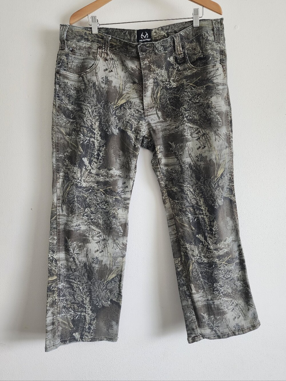 Realtree Max 1 XT Camo 5 Pocket Flex Pants Mens 38x30 Stretch Outdoor Hunting - Picture 3 of 12